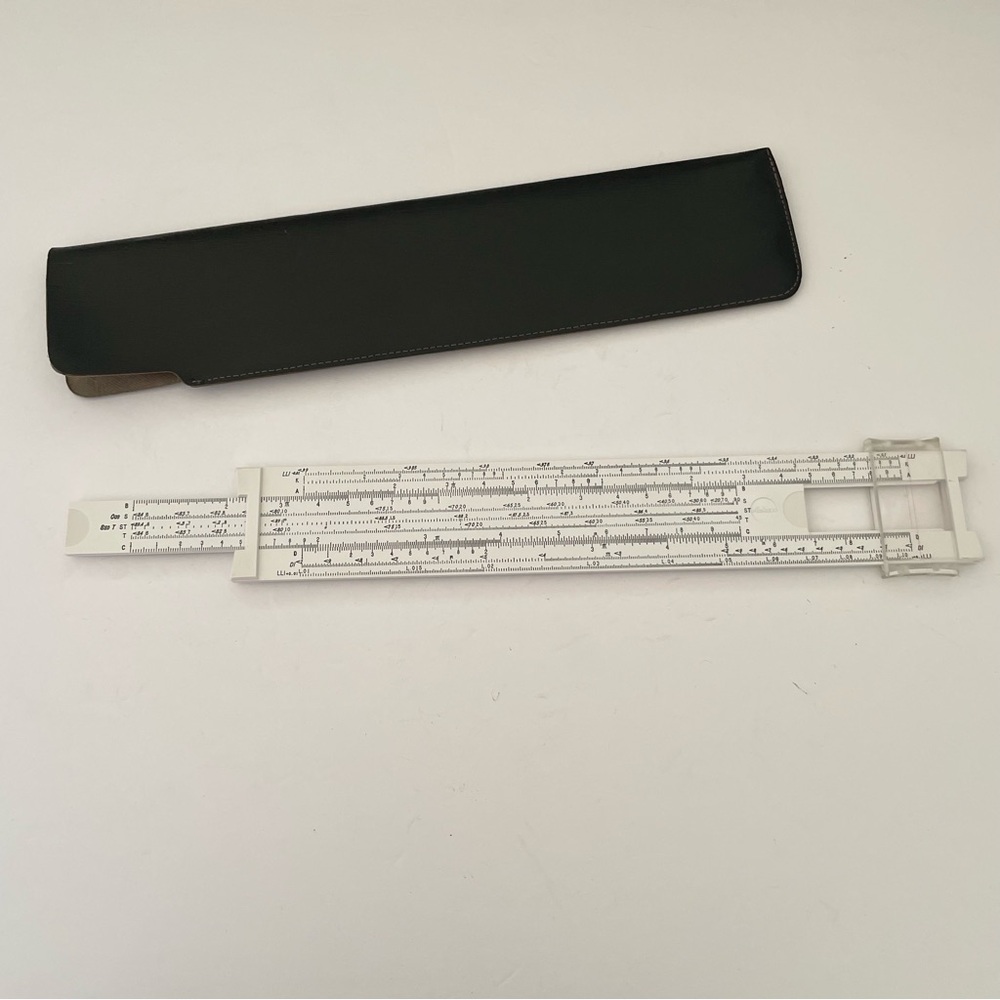 Pickett Microline 140 White Slide Ruler